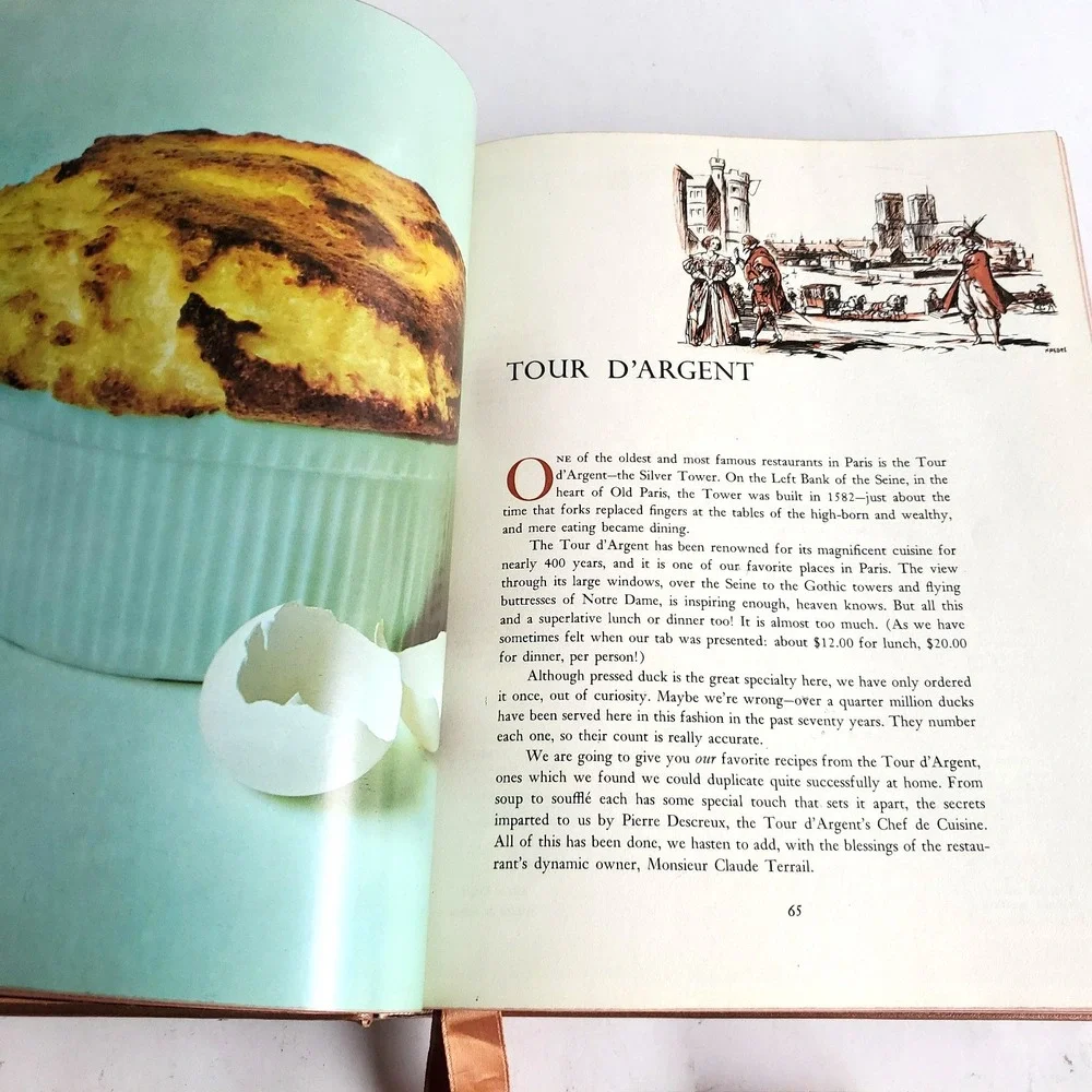 A Treasury of Great Recipes Mary & Vincent Price 1st Ed 1965 HB Clear DJ Vtg NOS